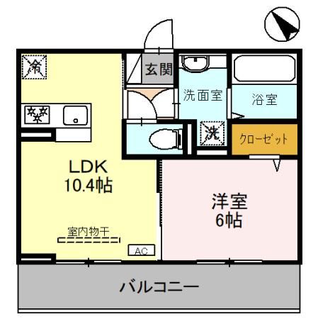 D-ROOM歌川町の間取り