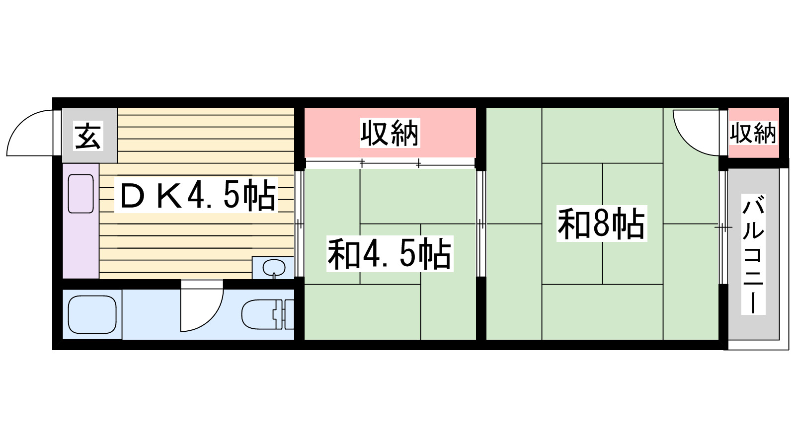 ゆめさきコーポの間取り