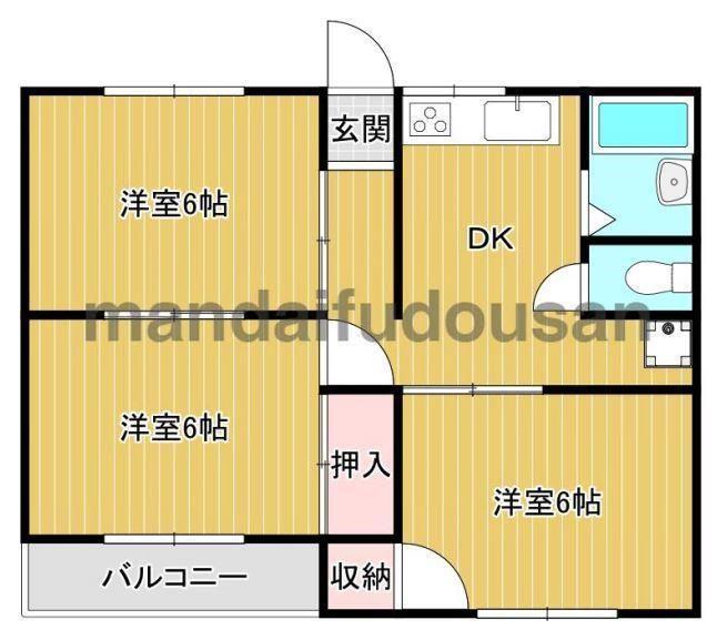 並木マンションの間取り