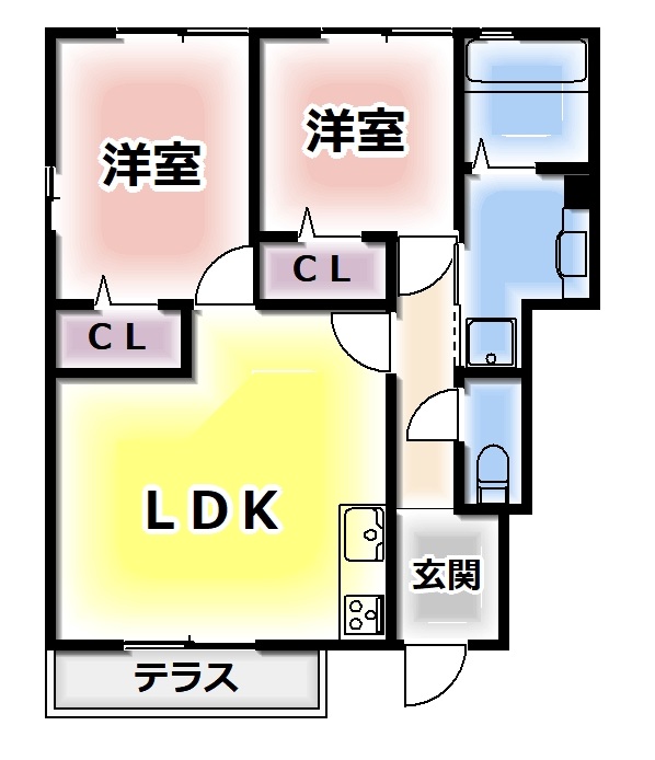 コンフォート大伴の間取り写真