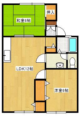 パレーシャルオオムラＡ棟の間取り