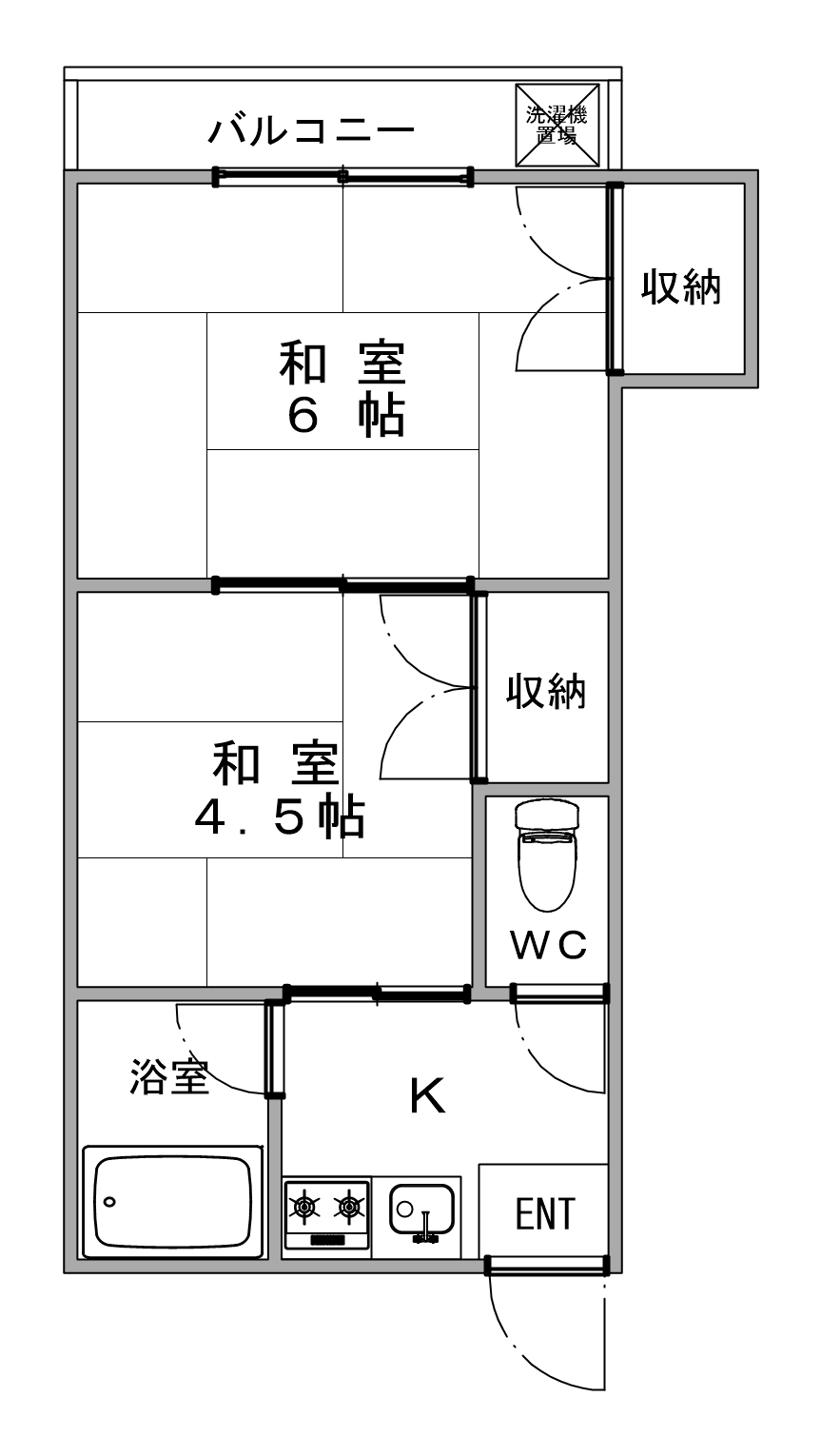 南千住第1宏和ハイツの間取り