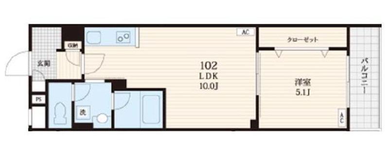 Fossette町屋の間取り