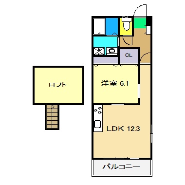 菜茅ビル(マンション)の間取り