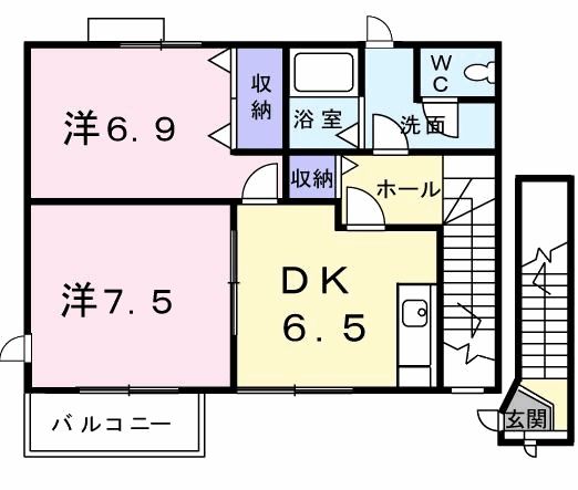 【ピア　フルージュの間取り】