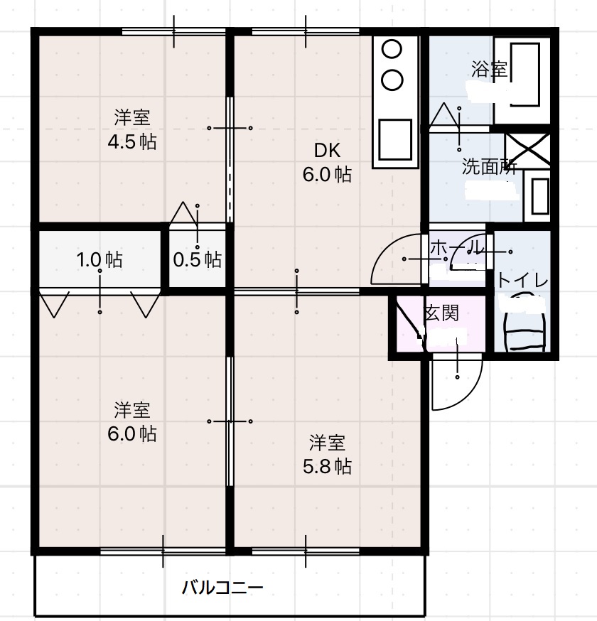 エスポワール日吉IIIの間取り