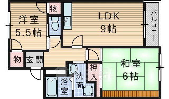 豊中市春日町のマンションの間取り