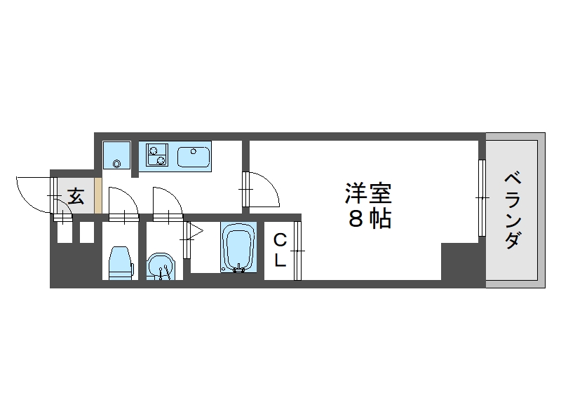 エセリアル喜連瓜破の間取り