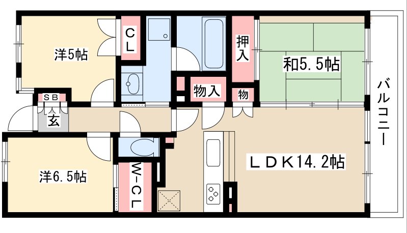 SS.FLAT桜山の間取り