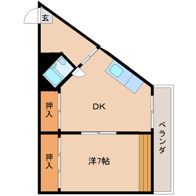 六丁の目マンションの間取り