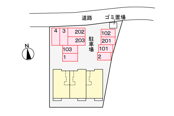 【ヒルズ川崎の駐車場】