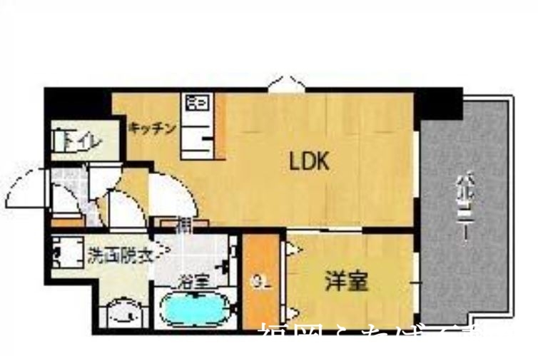 レブリアント福岡東の間取り