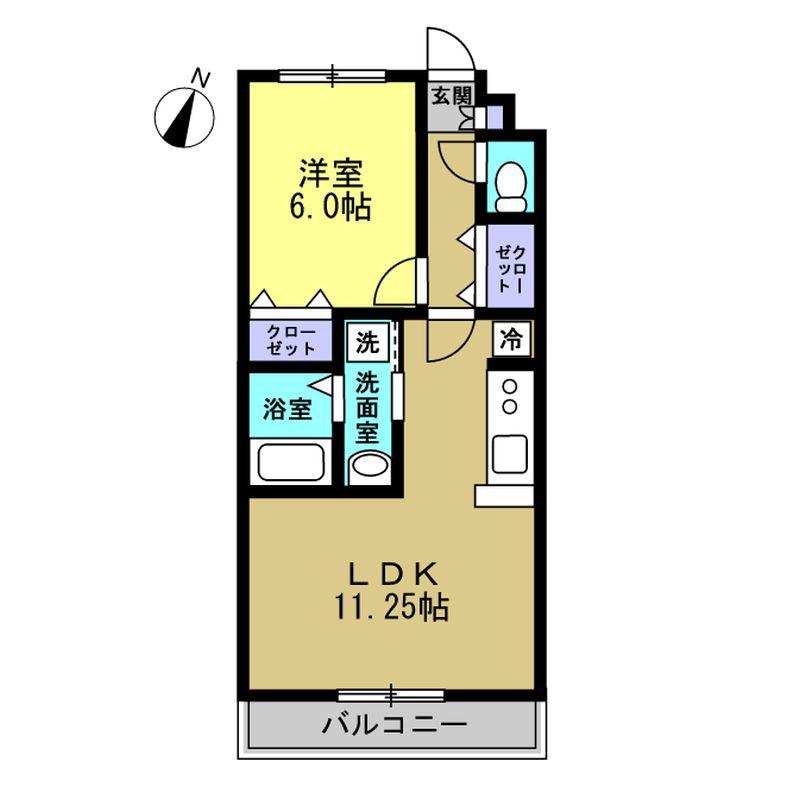 アンプルールリーブルAzumiの間取り