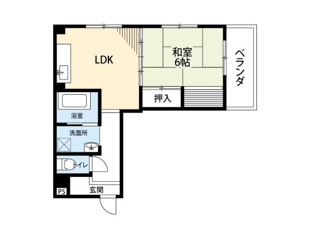 大田町スカイマンションの間取り