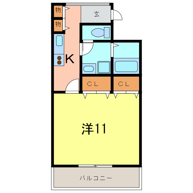 Sakura Garden 東刈谷　Ａ館の間取り