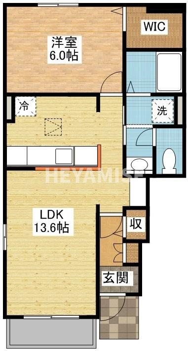 大村市皆同町のアパートの間取り