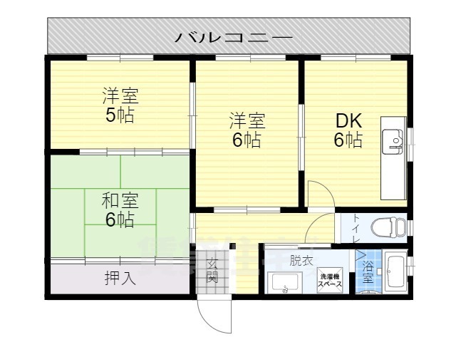 アローハイツの間取り