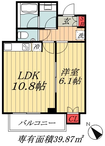 市川市八幡のマンションの間取り