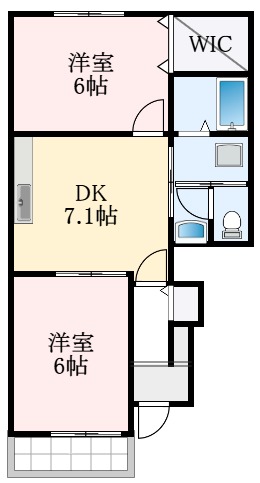 【堺市美原区北余部のアパートの間取り】