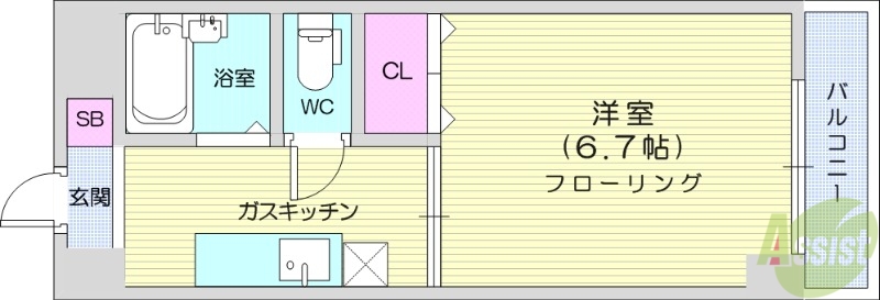 荒巻壱番館の間取り