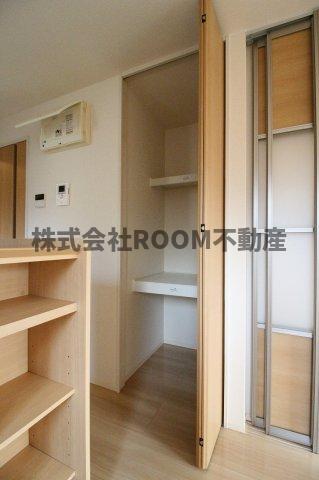 収納　たっぷりとした収納スペースです