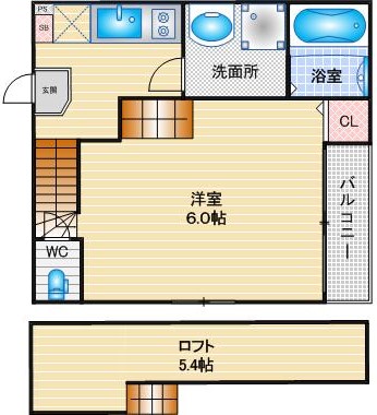 ハーモニーテラス明治IIIの間取り