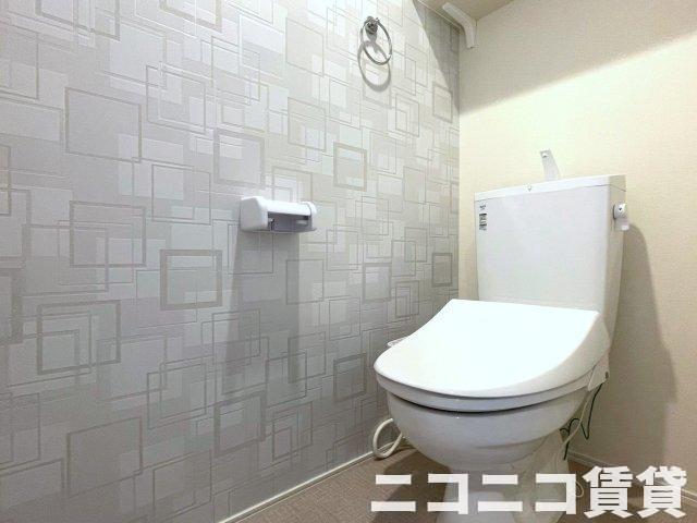 トイレ　ウォシュレット付き　　※モデルルーム