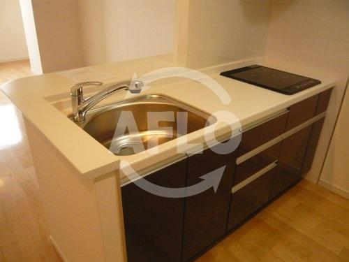 キッチン　グレンパーク梅田北　IH２口キッチン