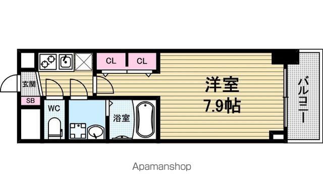 SーRESIDENCE堺筋本町Unoの間取り写真