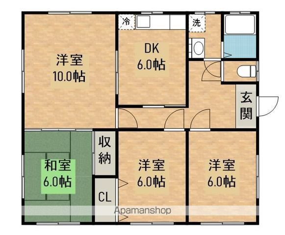 横山町堀内貸家の間取り写真