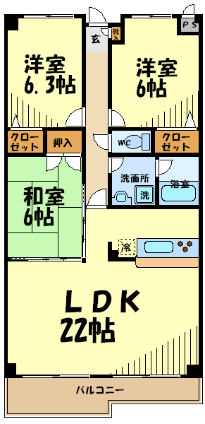 ビリアベルデの間取り写真