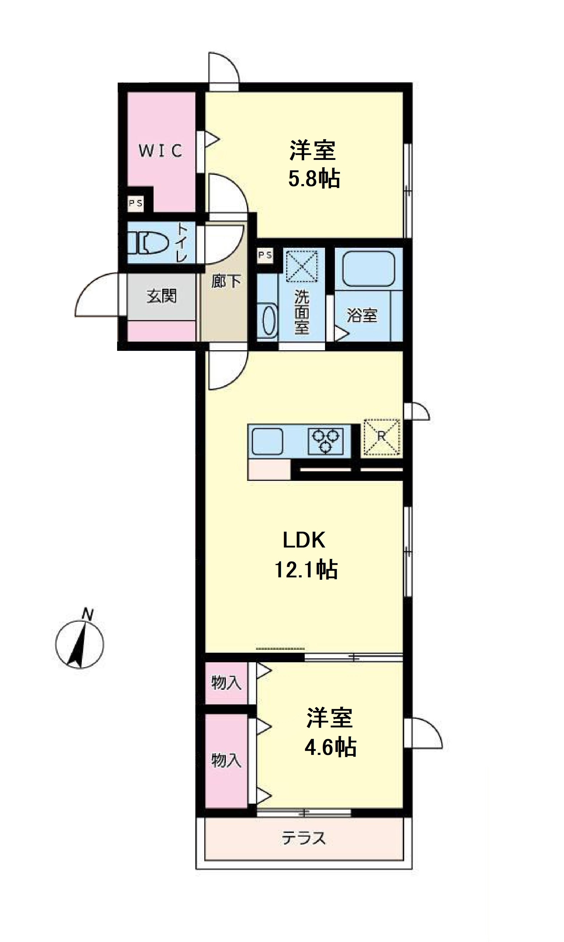 プラージュ東戸塚の間取り写真