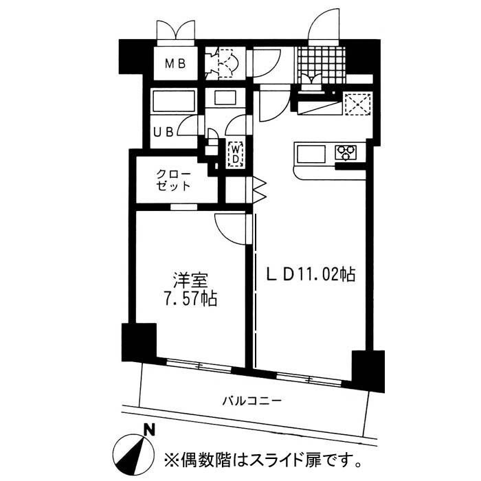 レジディア日本橋人形町IIの間取り写真