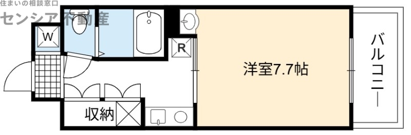 ＪＲ大阪環状線 京橋駅 徒歩4分 7階建 築22年の間取り写真