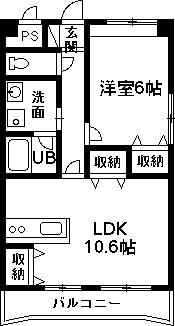 マンショングレイスの間取り