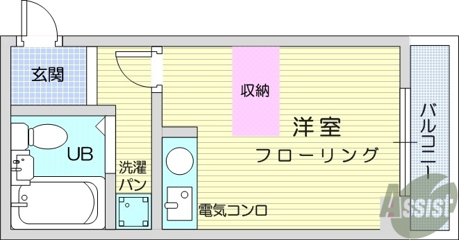 仙台市青葉区国見のマンションの間取り