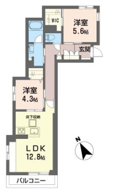 【ハイセンシャル湘南藤沢　（3F）の間取り】