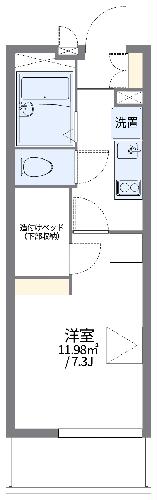 レオパレスｗｉｓｔｅｒｉａの間取り