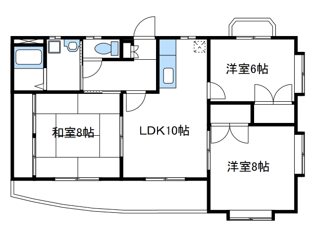 神奈川県海老名市国分南１（マンション）の賃貸物件の間取り