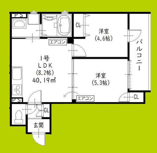 ラモーナ北条Iの間取り