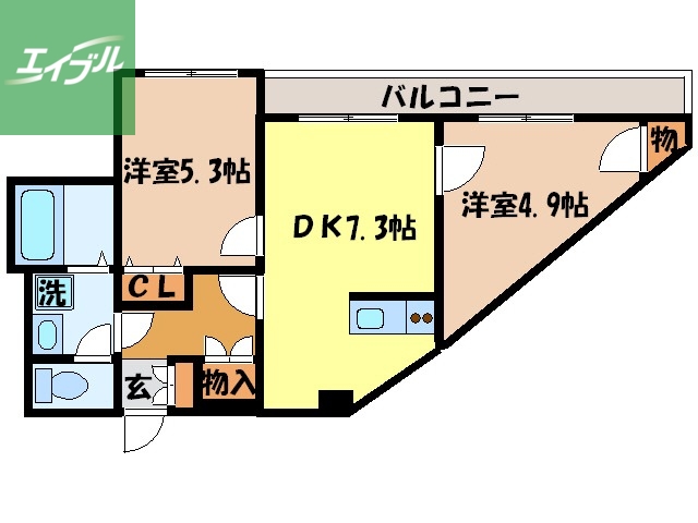 花屋敷ビルの間取り