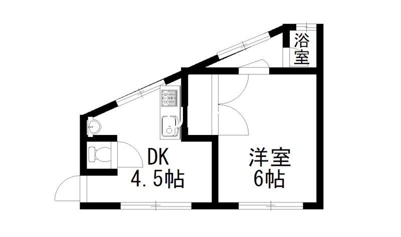 コーポ竹田の間取り