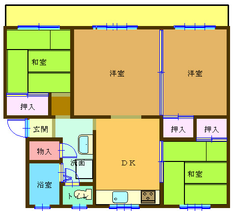 ひよどり台６団地３１号棟の間取り