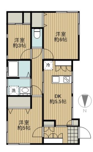 コーポ山野の間取り