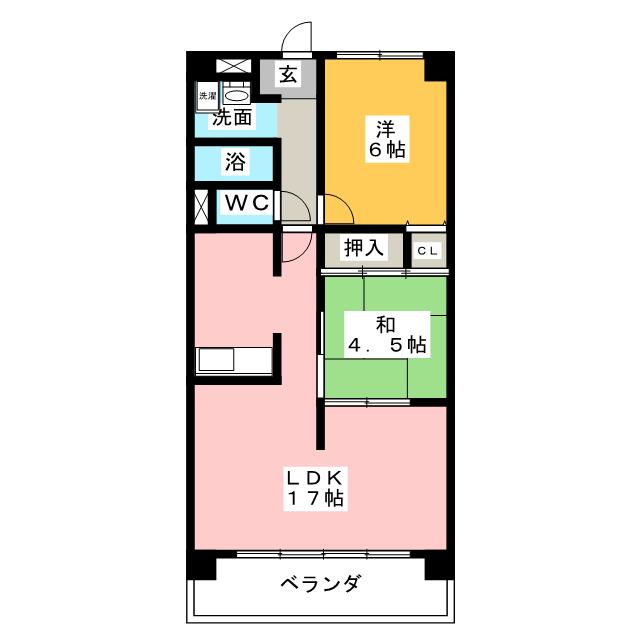 ブリード瀬戸口の間取り