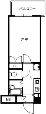 シティホーク博多の間取り