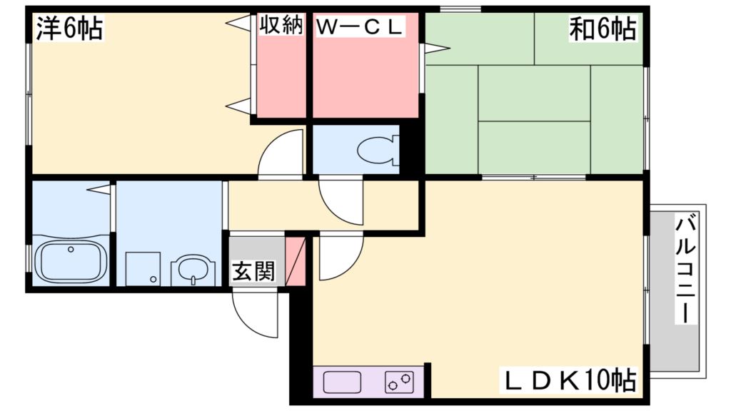 セジュールＫの間取り