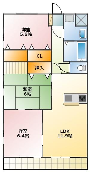 ユトリロ山田の間取り