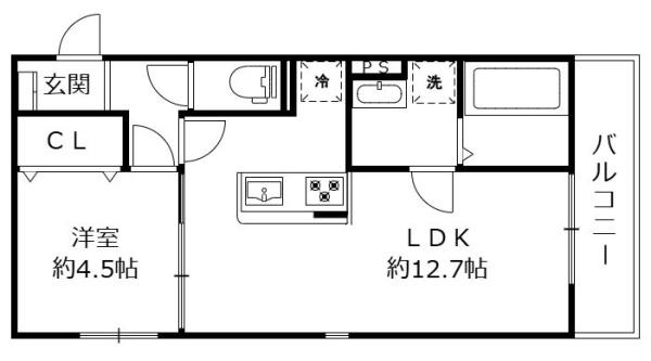 アリア守山　守山市二町町の間取り