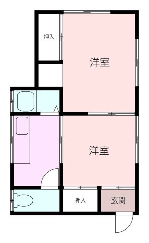 小川アパートの間取り